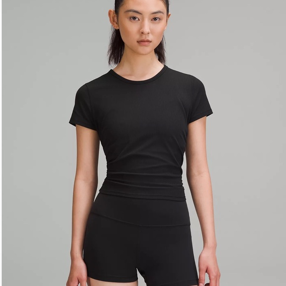 Lululemon all it takes ribbed nulu tee shirt size 6 - Picture 1 of 5